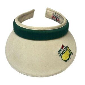 Masters Cream and Green Visor